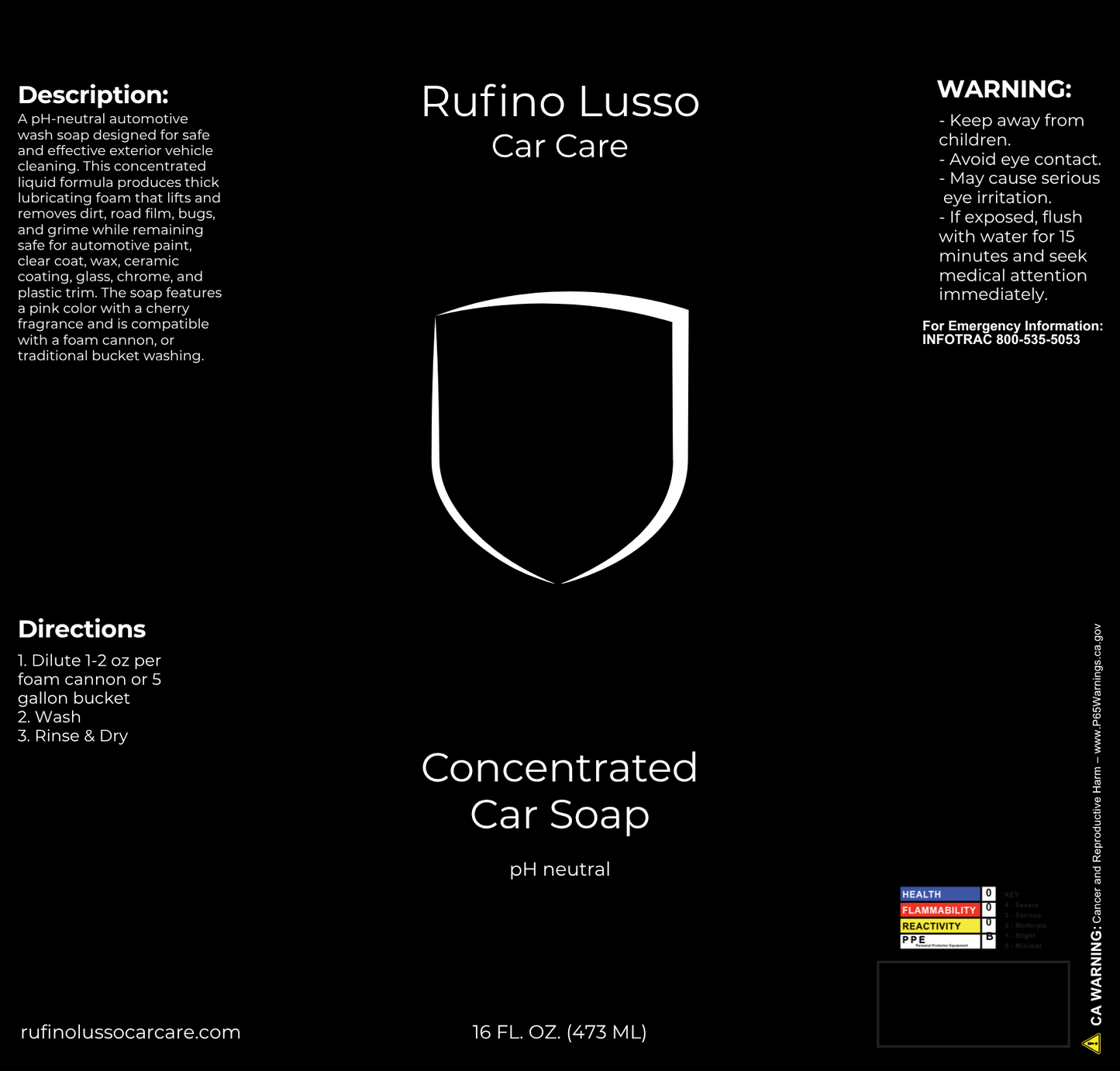 Concentrated Car Soap